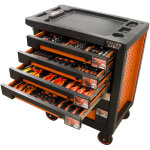 Fischer darex - servante d'atelier 6 tiroirs �quip�e 143 outils dans 12 modules