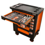Fischer darex - servante d'atelier 6 tiroirs �quip�e 82 outils dans 3 modules