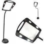 Fishtec - grande loupe sur pied 160 cm 12 led grossisement 5x