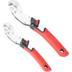 Fishtec - lot de 2 pince multiprise  13 - 24 mm - 10 - 19 mm rouge