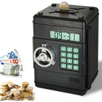 Tirelire électronique fishtec strong box - combinaison 6 chiffres - comptage automatique Tirelire électronique fishtec strong box - combinaison 6 chiffres - comptage automatique