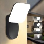 Fitags 12w applique murale exterieur, ip65 aluminium �clairage exterieur, applique murale avec led panneau ...