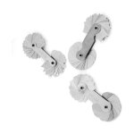 Fitags - 3pcs jauges de rayon outil de mesure convexe concave jauge de filet de rayon en acier inoxydable, ...