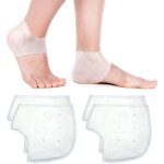 Fitags - 4pcs prot�ge - talons en gel semelles coussinets de talon en gel respirant manches de pied arri�re ...