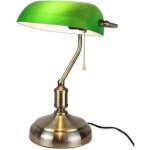Fitags - lampe de table de banquier - opale verte - 32 cm - avec cha�ne, lampe de table, 1 pi�ce, taille ...