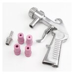 Fitags - pistolet sablage pneumatique kit, kit de pistolet � sable avec 4 buses en c�ramique