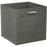 5five simply smart - coffre de rangement en tissu modulable mix n de 31x31 cm, couleur kaki vert - 5five ...