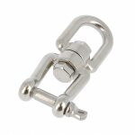 Emerillon anneau + manille 6 inox a4