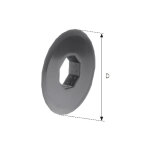 Kintech - flasque d'arret des lames pour volet roulant - pour tube (mm) : octo de 40 - selve