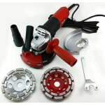 Flex tools - ponceuse � b�ton portative flex avec 2 plateaux diamant�s