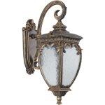 Maytoni - fleur lanterne murale d'ext�rieur noire avec or, ip44