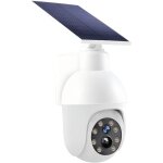 Foco solar ultrabrillante de 360 grados, c�mara cctv virtual, sensor de movimiento para exteriores, impermeabl ...