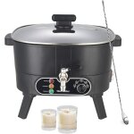 Fondoir � cire �lectrique liropau 6l pour la fabrication de bougies, kit de fabrication de bougies diy, ...