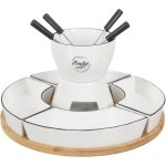 Fondue coffret support bambou coupellex4 et p4
