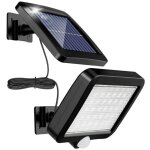 Promotion lumire solaire extrieure avec dtecteur de mouvement 56 led, lumire solaire de jardin tanche ...