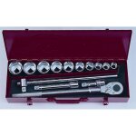 Coffret douilles et acessoires poids lourds 3 / 4 6 pans 22 a 50