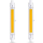 Forehill ampoule led r7s 118mm 10w blanc froid 6000k, 1000lm, �quivalent lampe halog�ne r7s j118 80w ...