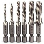 Forehill - foret taraudeur, jeu de taraud filetage m�trique taraudage m3 m4 m5 m6 m8 m10 coffret forets ...