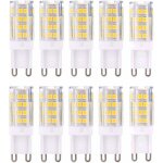 Forehill - g9 led lampe ampoules, blanc chaud 3000k 5w lumiere �quivalent aux ampoules halog�nes de 40 ...
