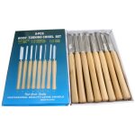 Forehill - jeu d'outils de tournage du bois couteau demi - cercle en acier rapide hss allong�
