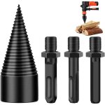 Foret � bois pour fendre du bois 32mm, fendeuse � bois perceuse, tige conique pour fendeuse � bois, durable ...