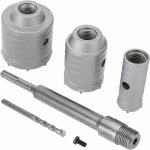 Forets de cloche sds plus pour b�ton, ciment, pierre, mur - 65 mm, 50 mm, 30 mm