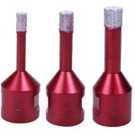 Forets diamant 3pcs 6mm / 8mm / 10mm bras� sous vide tr�pans avec filetage m14 pour per�age � sec en ...