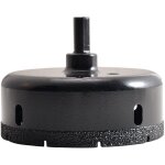 Rhg foret diamant� pour scie cloche � noyau bras� 90 mm, coupe - trou creux pour verre, porcelaine, carrelage, ...