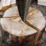 Foret de fendage de bois, fendeuse de b�ches pour machine � bois de chauffage, foret conique, foret � ...