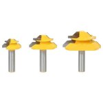 Foret � onglet verrouillable � 45 degr�s � tige de 1 / 2 pouce, ensemble de 3 joints de colle, fraise ...