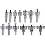 Foret � pointe en carbure, 13 pi�ces / ensemble 16, 18, 20, 22 mm, scie cloche, acier inoxydable, alliage ...