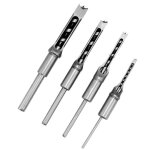 Foret � trous carr�s, scie � bois, ciseau � mortaiser, jeu de m�ches en acier 1 / 4 pouces, 5 / 16 3 ...