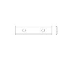 10 plaquettes amovibles carbure 2 coupes 40 x 12 x 1. 5 mm hc05