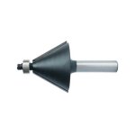 Fortis - fraise � chanfreiner, outil � bois, � : 32 mm, angle 45� �, long. utile 15 mm, long. totale ...