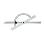 Forum - rapporteur d'angle, r�glable et coulissant en long. , arc gradu� : 150 mm, long. des branches ...