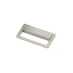Poign�e articul�e - d�cor : nickel bross� - entraxe : 64 mm - epaisseur : 10 mm - hauteur : 50 mm - largeur ...