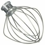 Fouet en fil d'acier inoxydable compatible avec kitchenaid k45ww wp9704329 ksm150 ksm160 k45 ksm90 accessoire ...