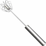 Fouet semi - automatique, fouet rotatif pour ufs en acier inoxydable, fouet pour, fouet�ufs, mousseur ...