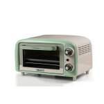 Four �lectrique vintage ariete 3919, 800 w, capacit� 10 l, double vitrage, retr�, vert