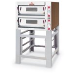 Four � pizza double electrique professionnel - commandes m�caniques 8 pizzas - italforni