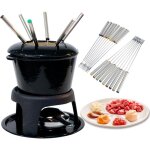 Fourchettes � fondue en acier inoxydable avec poign�e r�sistante � la chaleur pour fondue au chocolat ...