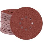 Fox disques abrasifs auto - agrippants, 225 mm, 8 trous, p. ponceuses � pl�tre, corindon normal (lot ...