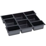 Fp - insert pour petites pices l - boxx lb 102 l404xp312xh61mm polystyrne avec 8 cuvettes noir