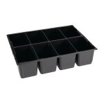 Fp - insert pour petites pices l - boxx lb 136 l404xp317xh97mm polystyrne avec 8 cuvettes noir