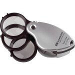 Fp - loupe pliable tech - line agrandissement 3x + 3x + 3x=9x d. de lentille 38 mm