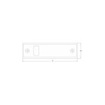 Fp - plaque de recouvrement 73 (lose) 6 mtr. blanc