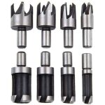 Fraise bouchonner bois lot de 8 mche bouchon bois foret faire cheville outil de coupe pour faire une ...