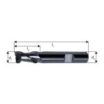 Fraise cylindrique courte, 2 dents, en carbure monobloc pour l'aluminium, ø d1 - h10 : 6, 0 mm, long. ... Fraise cylindrique courte, 2 dents, en carbure monobloc pour l'aluminium, ø d1 - h10 : 6, 0 mm, long. ...