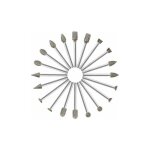Fraises diamant, 20pcs fraise rotative diamant (foret / t�te / pointe diamant�e) avec 3mm tige pour dremel ...