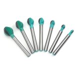 Fraise  fond rond bois, 7pcs 6 mm tige 6 / 8 / 10 / 12 / 14 / 16 / 19 mm routeur core box bits, fraise ...